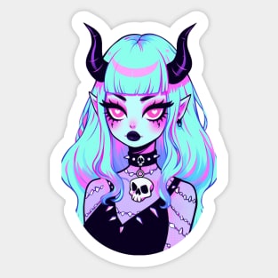 Cute Demon Girl Sticker